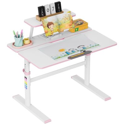 Mesa infantil ajustable Study 3.7 90 cm (Rosa) - MARK ADLER Mesa infantil ajustable Study 3.7 90 cm (Rosa) - MARK ADLER