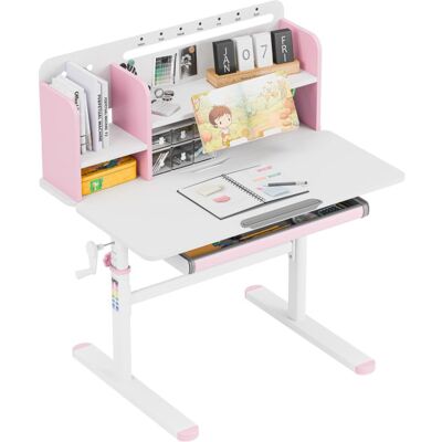 Escritorio ergonómico infantil Study 5.0 de 90 cm (rosa) - MARK ADLER Escritorio ergonómico infantil Study 5.0 de 90 cm (rosa) - MARK ADLER
