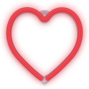 Luz LED decorativa en forma de corazón rojo neón - FOREVER Luz LED decorativa en forma de corazón rojo neón - FOREVER