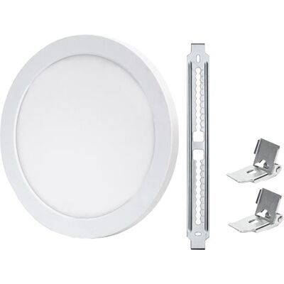 AIGOSTAR Panel LED Orientable de Superficie Redonda (Ø 22cm) 18W 3 Colores (3000K/4000K/6000K) 1350Lm AIGOSTAR Panel LED Orientable de Superficie Redonda (Ø 22cm) 18W 3 Colores (3000K/4000K/6000K) 1350Lm