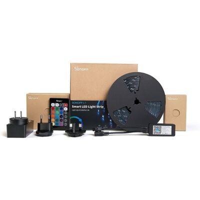 Tira LED L1 Smart RGB Wi-Fi 12V DC IP65 (2 mts) - SONOFF L1-2M Tira LED L1 Smart RGB Wi-Fi 12V DC IP65 (2 mts) - SONOFF L1-2M