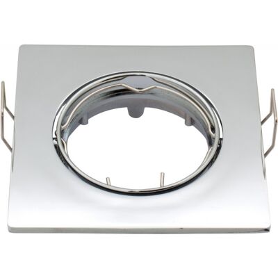 AIGOSTAR Bisel Aluminio Cuadrado Ajustable para Lámparas MR16-GU10 AIGOSTAR Bisel Aluminio Cuadrado Ajustable para Lámparas MR16-GU10