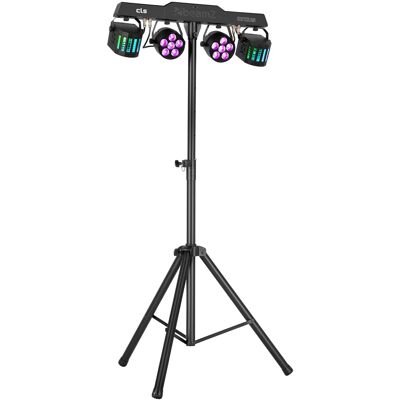 Barra de Fiesta Portátil "4 en 1" CLS con 2 Focos LED PAR + 2 Proyectores Derby (Orcus) - beamZ Barra de Fiesta Portátil "4 en 1" CLS con 2 Focos LED PAR + 2 Proyectores Derby (Orcus) - beamZ