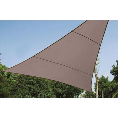 Toldo Vela de Sombra Triangular (3,6 x 3,6 x 3,6 mts) Gris - PEREL Toldo Vela de Sombra Triangular (3,6 x 3,6 x 3,6 mts) Gris - PEREL