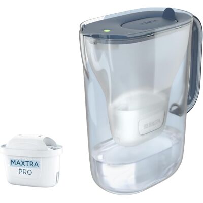 Jarra de Filtro de Agua Style Essential 2,4L con 1 Filtro Maxtra Pro Pure Performance (Stone Blue) - BRITA Jarra de Filtro de Agua Style Essential 2,4L con 1 Filtro Maxtra Pro Pure Performance (Stone Blue) - BRITA