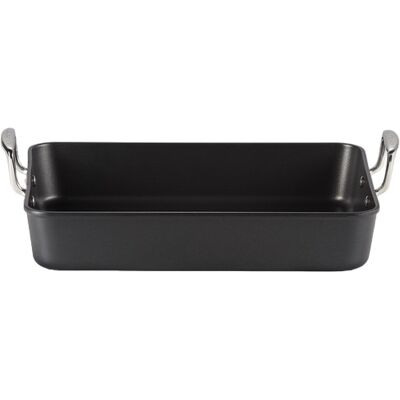 Bandeja para Asar de Aluminio Antiadherente 5,5L 35cm (Negro/Inox) - LE CREUSET Bandeja para Asar de Aluminio Antiadherente 5,5L 35cm (Negro/Inox) - LE CREUSET