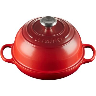 Cocotte Signature para Pan de Hierro Fundido 24cm 1,6L (Cereza) - LE CREUSET Cocotte Signature para Pan de Hierro Fundido 24cm 1,6L (Cereza) - LE CREUSET