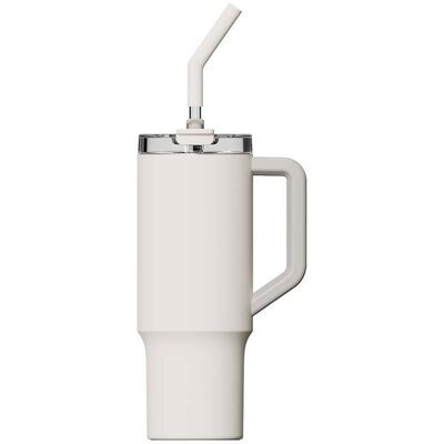 Botella térmica de acero inoxidable con pajita de 1 l (blanca) - XIAOMI Botella térmica de acero inoxidable con pajita de 1 l (blanca) - XIAOMI