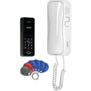 Kit Audio Intercom con Sensor RFID + Código PIN - VIBELL Kit Audio Intercom con Sensor RFID + Código PIN - VIBELL