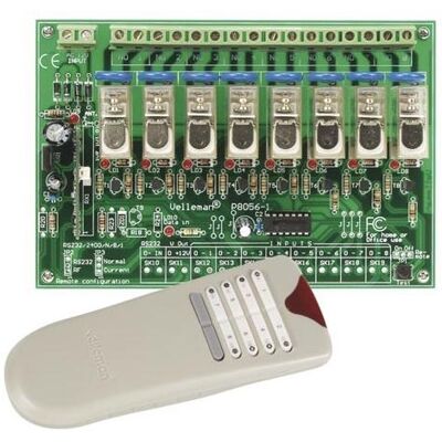 Módulo de sistema de control remoto RF de 8 canales - VELLEMAN Módulo de sistema de control remoto RF de 8 canales - VELLEMAN