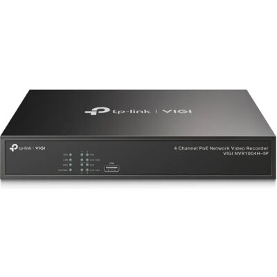 Grabador NVR IP PoE+ de 4 Canales (Negro) - TP-LINK Grabador NVR IP PoE+ de 4 Canales (Negro) - TP-LINK