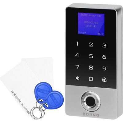 Lector de control de acceso Wi-Fi Tuya (Código, RFID, Tarjeta y Huella) IP68 - ORNO Lector de control de acceso Wi-Fi Tuya (Código, RFID, Tarjeta y Huella) IP68 - ORNO