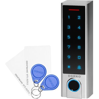 Lector de control de acceso Wi-Fi Tuya (Código, RFID, Tarjeta y Huella) IP68 - ORNO Lector de control de acceso Wi-Fi Tuya (Código, RFID, Tarjeta y Huella) IP68 - ORNO