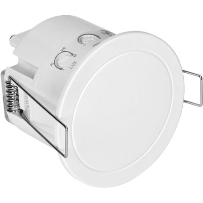 Sensor Ultrasónico de Movimiento/Presencia de Techo IP25 2000W (Blanco) - ORNO Sensor Ultrasónico de Movimiento/Presencia de Techo IP25 2000W (Blanco) - ORNO