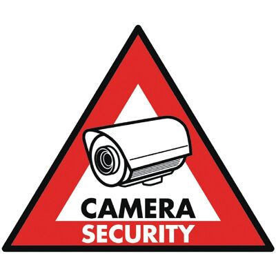 Paquete de 5 señales de PVC para sistema de vigilancia de advertencia (123 x 148 mm) - NEDIS Paquete de 5 señales de PVC para sistema de vigilancia de advertencia (123 x 148 mm) - NEDIS