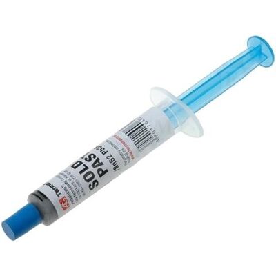 AG CHEMIA Pasta para soldar Sn62Pb36Ag2 - Jeringa de 1,4 ml/8 g AG CHEMIA Pasta para soldar Sn62Pb36Ag2 - Jeringa de 1,4 ml/8 g