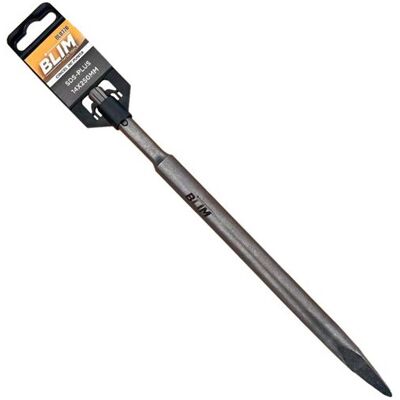 Cincel puntiagudo (14 x 250 mm) SDS-PLUS para martillos perforadores - BLIM Cincel puntiagudo (14 x 250 mm) SDS-PLUS para martillos perforadores - BLIM