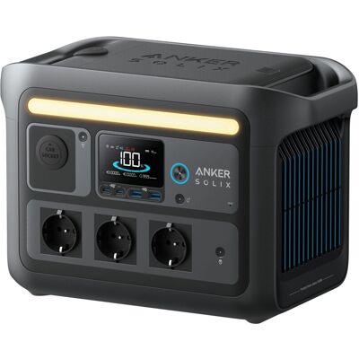 Estación de energía portátil Anker Solix C800X - 768Wh, 1200W, Luz de camping Estación de energía portátil Anker Solix C800X - 768Wh, 1200W, Luz de camping