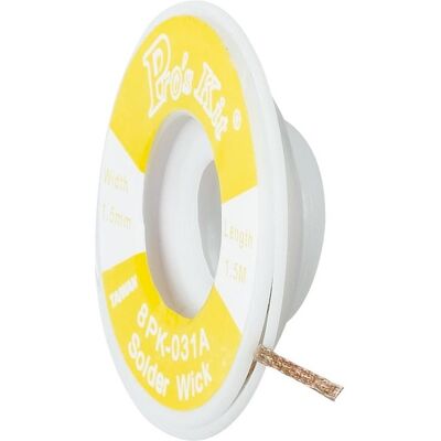 Malla Desoldadora (1.5 mm x 1.5 mts) - Proskit Malla Desoldadora (1.5 mm x 1.5 mts) - Proskit