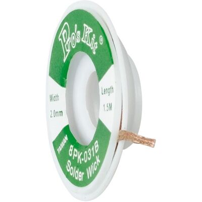 Malla Desoldadora (2 mm x 1,5 mts) - Proskit Malla Desoldadora (2 mm x 1,5 mts) - Proskit