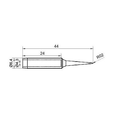 Punta N9-1 para estaciones de soldador ZD-8916, ZD-8917B, ZD-8922, ZD-8936 Punta N9-1 para estaciones de soldador ZD-8916, ZD-8917B, ZD-8922, ZD-8936