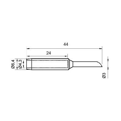 Punta N9-3 para estaciones de soldador ZD-8916, ZD-8917B, ZD-8922, ZD-8936 Punta N9-3 para estaciones de soldador ZD-8916, ZD-8917B, ZD-8922, ZD-8936