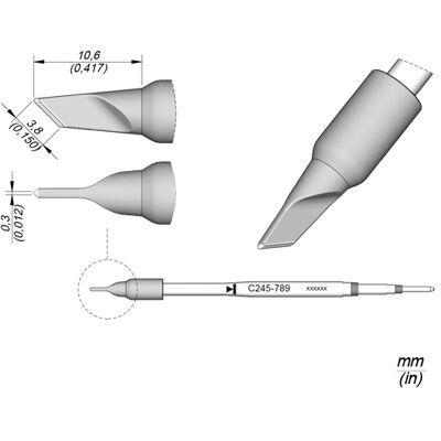 Punta para Soldador (3.5 x 0.3mm) - JBC Punta para Soldador (3.5 x 0.3mm) - JBC