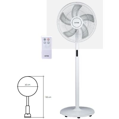 Ventilador de Pie 8 Velocidades 48W (Ø40cm) - HTW Ventilador de Pie 8 Velocidades 48W (Ø40cm) - HTW
