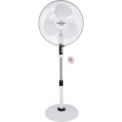 Ventilador de Pie 3 Velocidades 48W (Ø40cm) con Temporizador - ORBEGOZO Ventilador de Pie 3 Velocidades 48W (Ø40cm) con Temporizador - ORBEGOZO