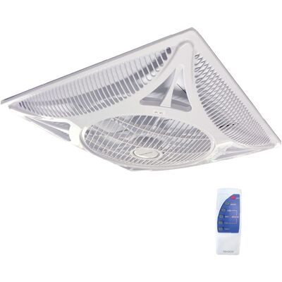 GSC Ventilador de Techo Empotrable Orathy 80W 3 Velocidades c/ Mando a Distancia (59,5 x 59,5 cm) - NIAROS GSC Ventilador de Techo Empotrable Orathy 80W 3 Velocidades c/ Mando a Distancia (59,5 x 59,5 cm) - NIAROS