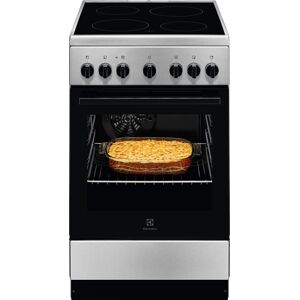 Cocina Eléctrica Vitrocerámica 4 Zonas + Horno 57L LKR540066X (Negra/Inoxidable) - ELECTROLUX Cocina Eléctrica Vitrocerámica 4 Zonas + Horno 57L LKR540066X (Negra/Inoxidable) - ELECTROLUX