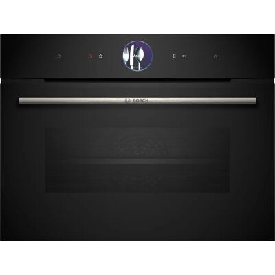 Horno Compacto Empotrable Serie 8 CSG7361B1 con Función Vapor 47L 3300W (Negro) - BOSCH Horno Compacto Empotrable Serie 8 CSG7361B1 con Función Vapor 47L 3300W (Negro) - BOSCH