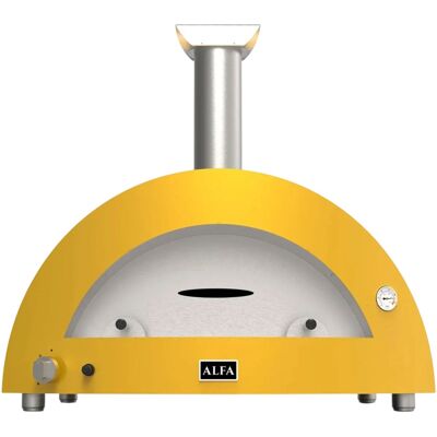 Horno de pizza híbrido moderno para 5 pizzas (amarillo) - ALFA Horno de pizza híbrido moderno para 5 pizzas (amarillo) - ALFA