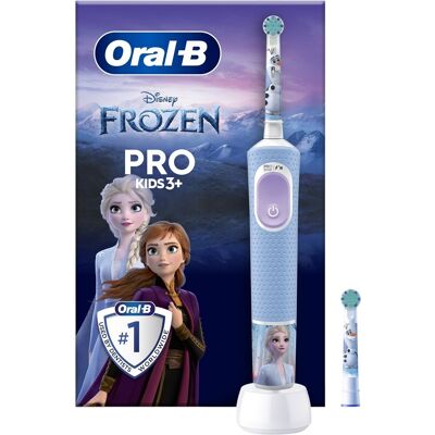 Cepillo Eléctrico Oral-B Pro Kids Frozen Azul Claro - Niños Cepillo Eléctrico Oral-B Pro Kids Frozen Azul Claro - Niños