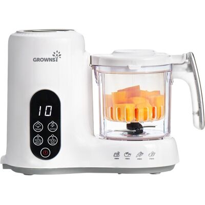 Procesador de alimentos NutriChef con cesta de vapor - GROWNSY Procesador de alimentos NutriChef con cesta de vapor - GROWNSY