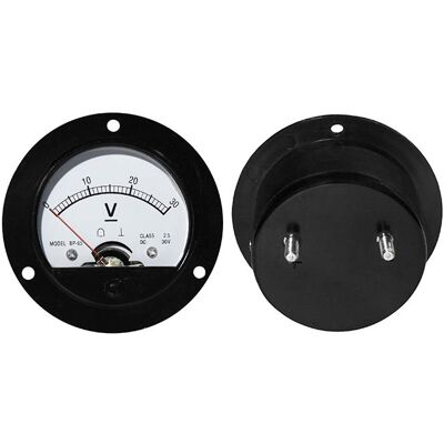 TECK 30V DC Voltímetro Analógico - Voltímetro TECK 30V DC Voltímetro Analógico - Voltímetro