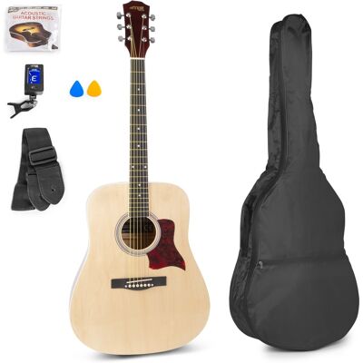 Pack Guitarra Acústica Solojam + Accesorios (Madera) - MAX Pack Guitarra Acústica Solojam + Accesorios (Madera) - MAX