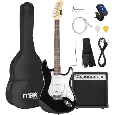 Pack Guitarra Eléctrica GIGKIT + Amplificador 6" 40W (Negro) - MAX Pack Guitarra Eléctrica GIGKIT + Amplificador 6" 40W (Negro) - MAX