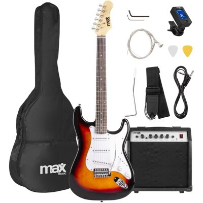 Pack Guitarra Eléctrica GIGKIT + Amplificador 6" 40W (Marrón) - MAX Pack Guitarra Eléctrica GIGKIT + Amplificador 6" 40W (Marrón) - MAX