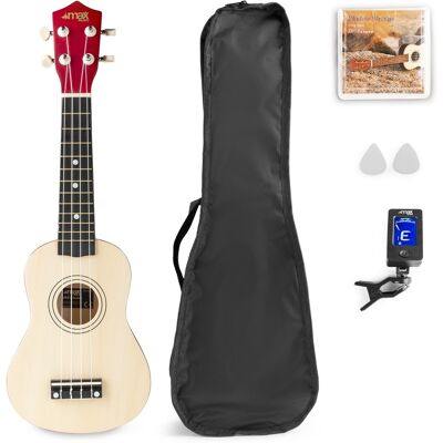 Pack UKEY Ukelele Soprano 21" + Accesorios (Madera) - MAX Pack UKEY Ukelele Soprano 21" + Accesorios (Madera) - MAX