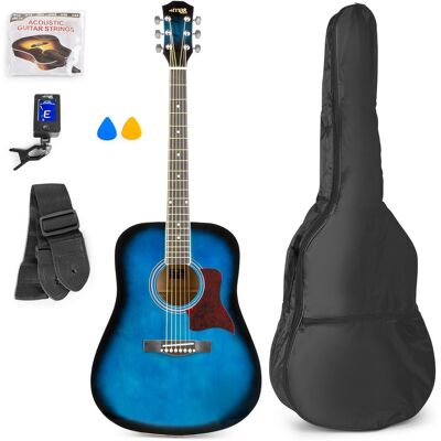Pack Guitarra Acústica Solojam + Accesorios (Azul) - MAX Pack Guitarra Acústica Solojam + Accesorios (Azul) - MAX