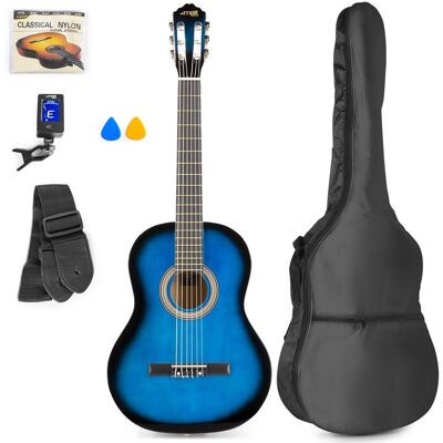 Pack Guitarra Clásica Soloart + Accesorios (Azul) - MAX Pack Guitarra Clásica Soloart + Accesorios (Azul) - MAX