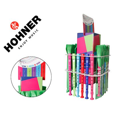 Hohner Flauta Gama Sobremesa Expositor 36 Unidades Surtidas 6 Por Color 140X140X400 mm Hohner Flauta Gama Sobremesa Expositor 36 Unidades Surtidas 6 Por Color 140X140X400 mm