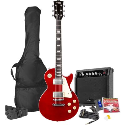 Pack GIGKIT Guitarra Eléctrica + Amplificador 6" 40W (Rojo) - MAX Pack GIGKIT Guitarra Eléctrica + Amplificador 6" 40W (Rojo) - MAX