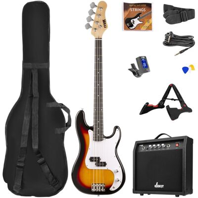 Pack GIGKIT Guitarra Eléctrica "Bajo" + Amplificador 6" 40W (Sunburst) - MAX Pack GIGKIT Guitarra Eléctrica "Bajo" + Amplificador 6" 40W (Sunburst) - MAX