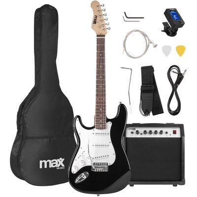 Pack GIGKIT Guitarra Eléctrica "Mano Izquierda" + Amplificador 6" 40W (Negro) - MAX Pack GIGKIT Guitarra Eléctrica "Mano Izquierda" + Amplificador 6" 40W (Negro) - MAX