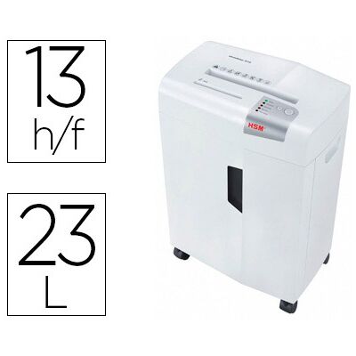 Destructora de Documentos Hsm Shredstar X13 Capac. Corte de 13 F en partículas Destructora de Documentos Hsm Shredstar X13 Capac. Corte de 13 F en partículas