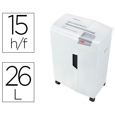 Destructora de Documentos Hsm Shredstar X15 Capac. Corte de 15 F en partículas Destructora de Documentos Hsm Shredstar X15 Capac. Corte de 15 F en partículas