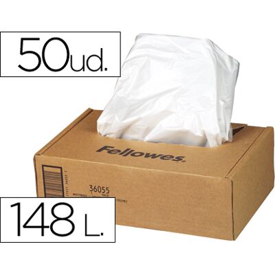 Fellowes Reclaimer Bag para Destructora de Documentos (50 Uds) Fellowes Reclaimer Bag para Destructora de Documentos (50 Uds)