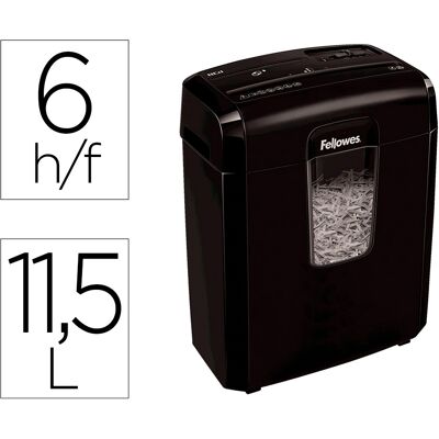 Destructora de documentos Lx-25M Capacidad 6F Seguridad P4 Cesta 11.5L - FELLOWES Destructora de documentos Lx-25M Capacidad 6F Seguridad P4 Cesta 11.5L - FELLOWES